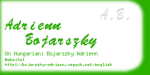 adrienn bojarszky business card